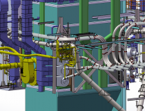 A model of a reconstruction of a boiler with the output of 200 t/h