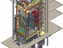 Model nového parního kotle o výkonu 40 t/h