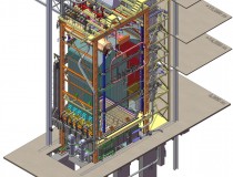 Model nového parního kotle o výkonu 40 t/h